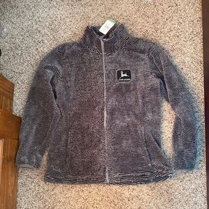 John Deere womens zip jacket